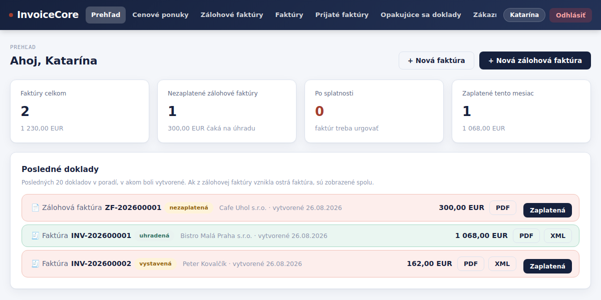 Preview dashboard